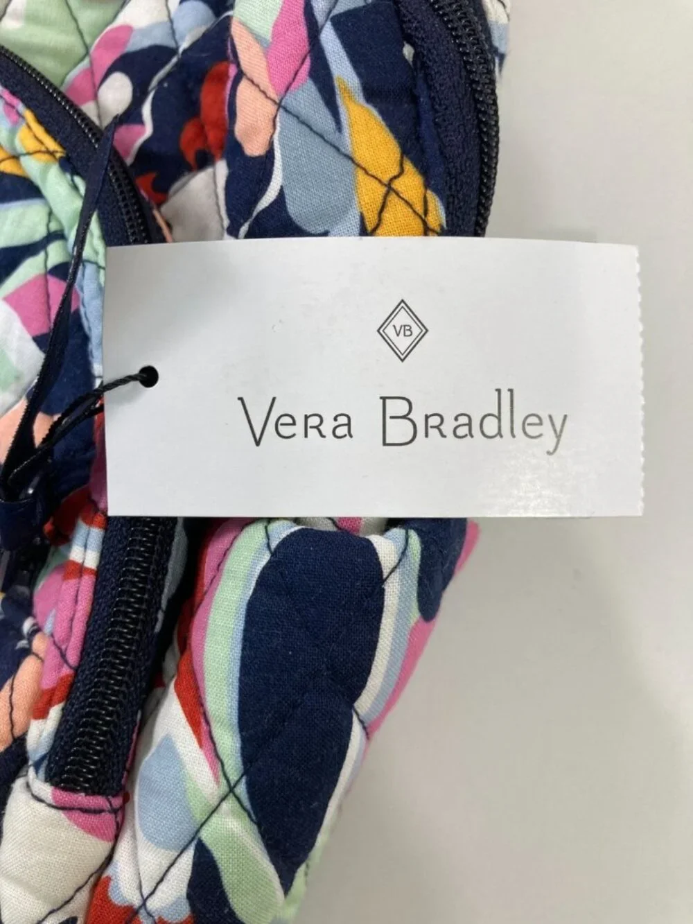 Vera Bradley Essential Compact Backpack Mod Paisley Pink Blue Travel Casual Bag